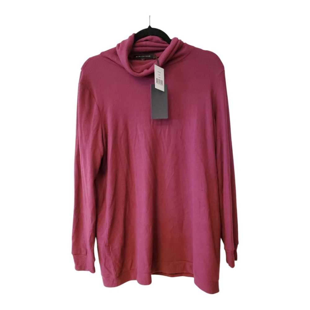 Gibson Look Women's Pullover Tunic Funnel Neck L Soft Whimsgoth Retro Oversize